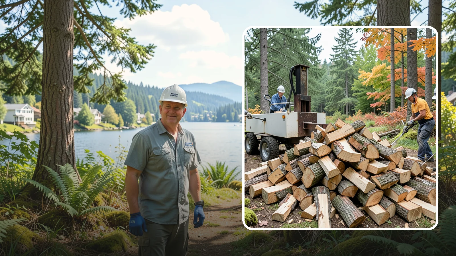 Split Kindling in Milton, King County, WA - Hand-split kindling cut to a uniform thin profile for reliable ignition in wet weather.