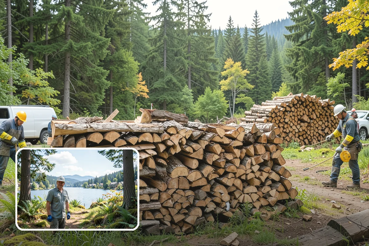 Split Kindling in Milton, King County, WA - Uniform thin pieces for predictable lighting