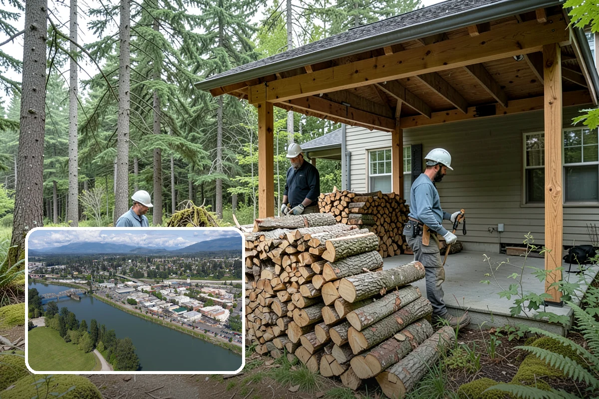 Split Kindling in Mount Vernon, Skagit County, WA - Uniform thin pieces for predictable lighting