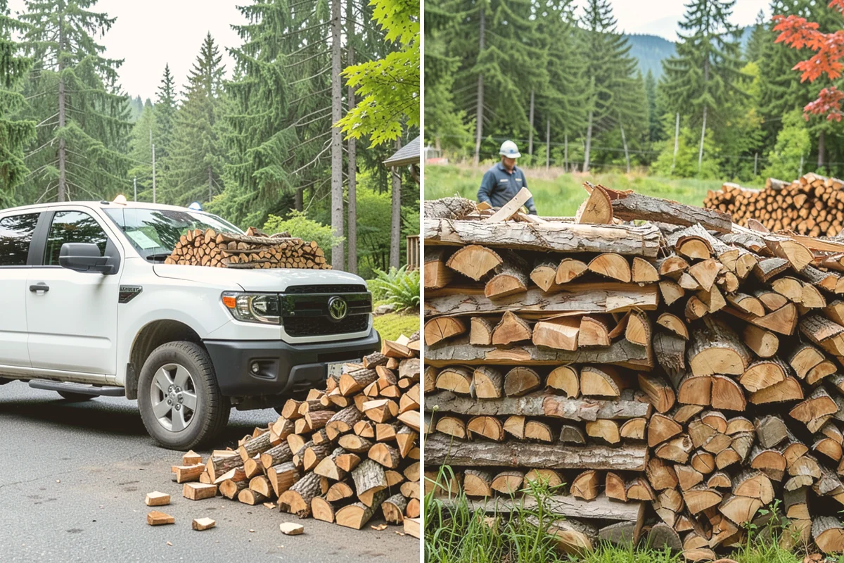 Split Kindling in Mount Vernon, Skagit County, WA - Review your preferred piece size and volume