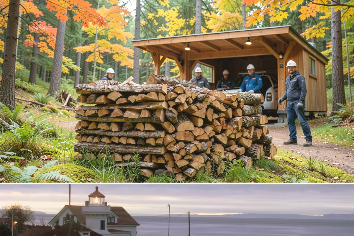 Split Kindling in Mukilteo, Snohomish County, WA - Buy split kindling in autumn so you are ready before the first cold snap arrives.
