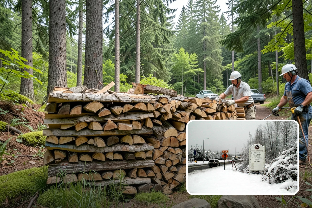Split Kindling in Newcastle, King County, WA - Uniform thin pieces for predictable lighting