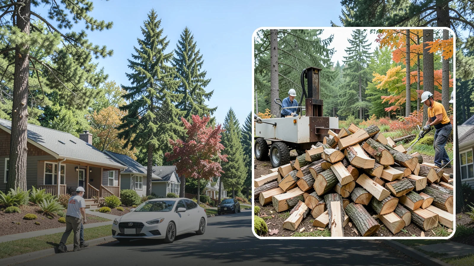Split Kindling in Orting, Pierce County, WA - Hand-split kindling cut to a uniform thin profile for reliable ignition in wet weather.
