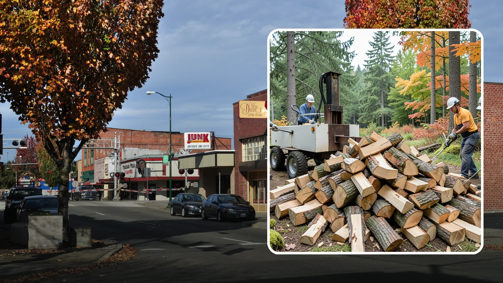 Split Kindling in Puyallup, Pierce County, WA - Hand-split kindling cut to a uniform thin profile for reliable ignition in wet weather.