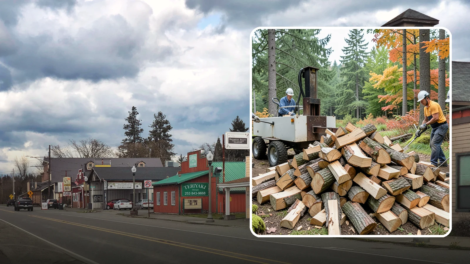 Split Kindling in Roy, Pierce County, WA - Hand-split kindling cut to a uniform thin profile for reliable ignition in wet weather.