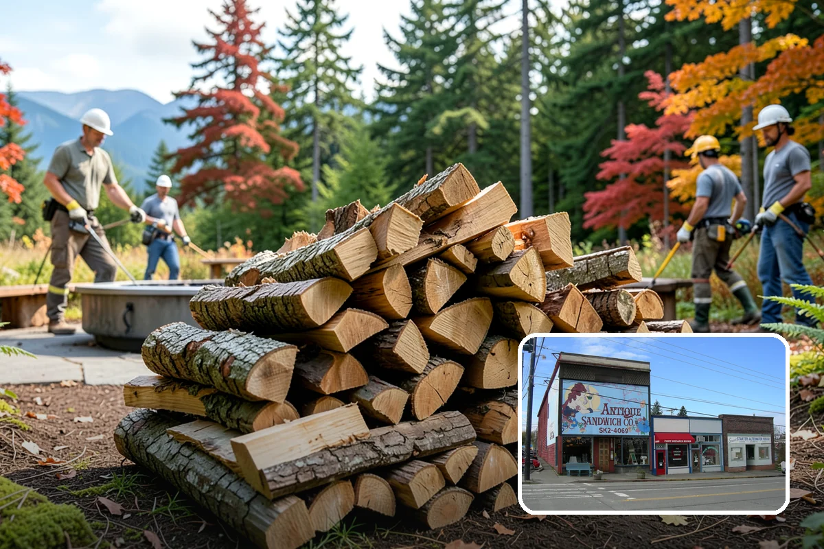 Split Kindling in Ruston, Pierce County, WA - Uniform thin pieces for predictable lighting