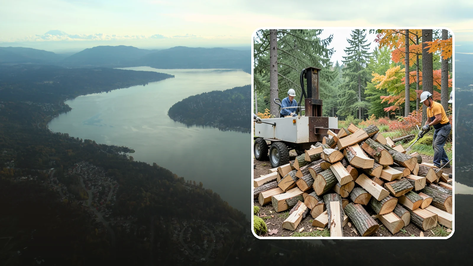 Split Kindling in Sammamish, King County, WA - Hand-split kindling cut to a uniform thin profile for reliable ignition in wet weather.