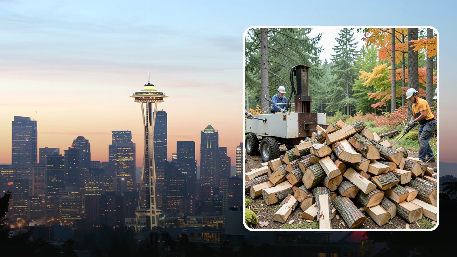 Split Kindling in Seattle, King County, WA - Hand-split kindling cut to a uniform thin profile for reliable ignition in wet weather.