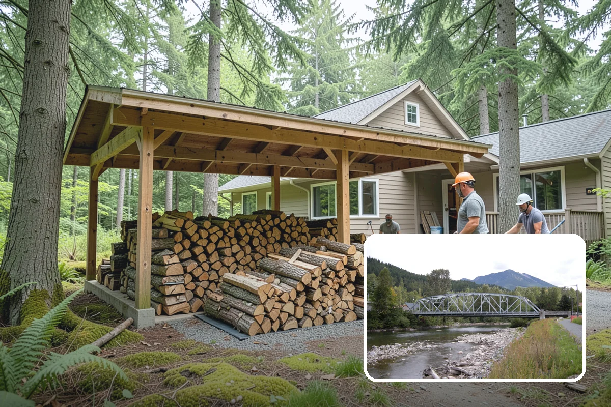 Split Kindling in Skykomish, King County, WA - Uniform thin pieces for predictable lighting