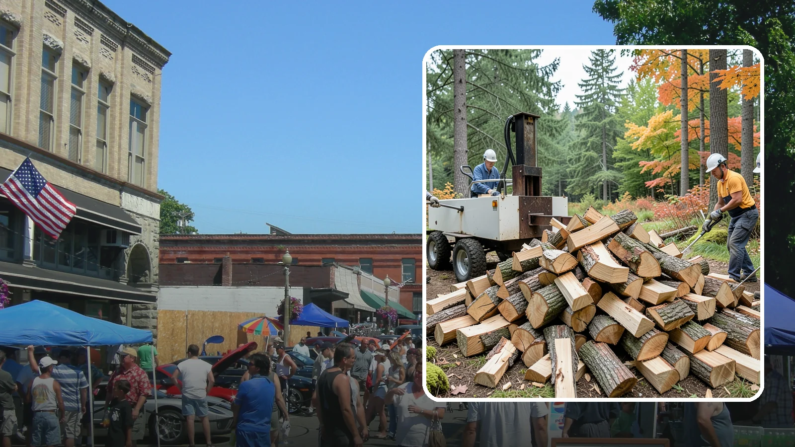 Split Kindling in Snohomish, Snohomish County, WA - Hand-split kindling cut to a uniform thin profile for reliable ignition in wet weather.