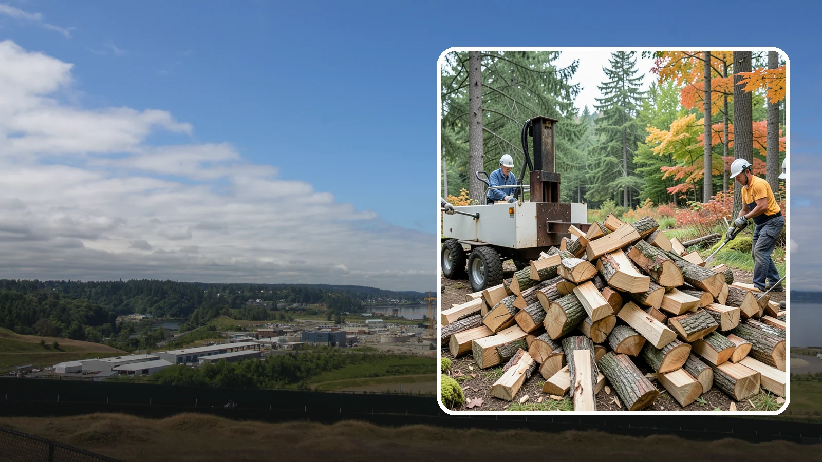 Split Kindling in University Place, Pierce County, WA - Hand-split kindling cut to a uniform thin profile for reliable ignition in wet weather.