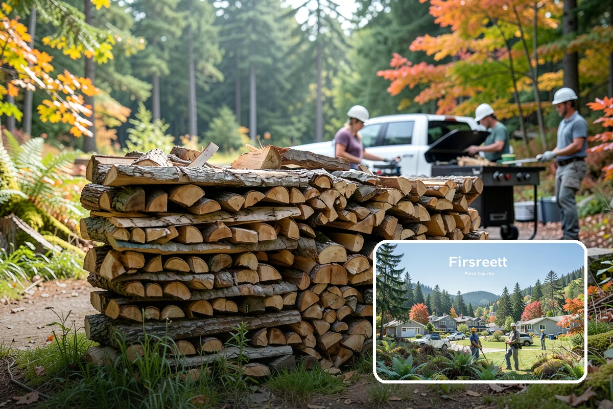 Spring Firewood Sales in Fircrest, Pierce County, WA - Lets you buy ahead of peak-season demand