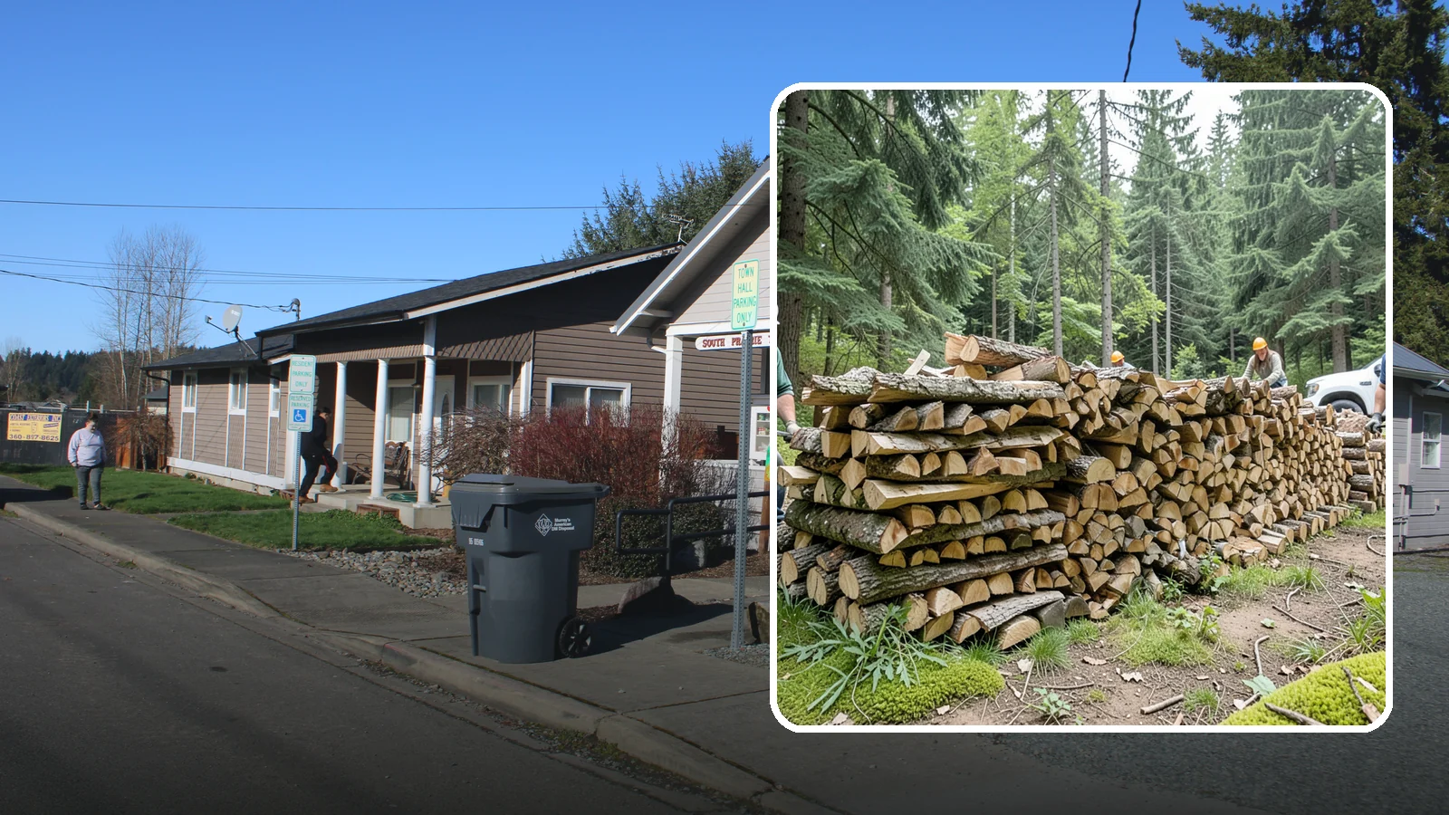 Spring Firewood Sales in South Prairie, Pierce County, WA - In spring we offer wood at a smart time to buy, so you can stock up early and let it finish drying for next winter.