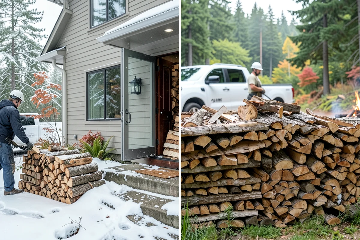 Stacked Delivery in Arlington, Snohomish County, WA - Point out where you want it stacked