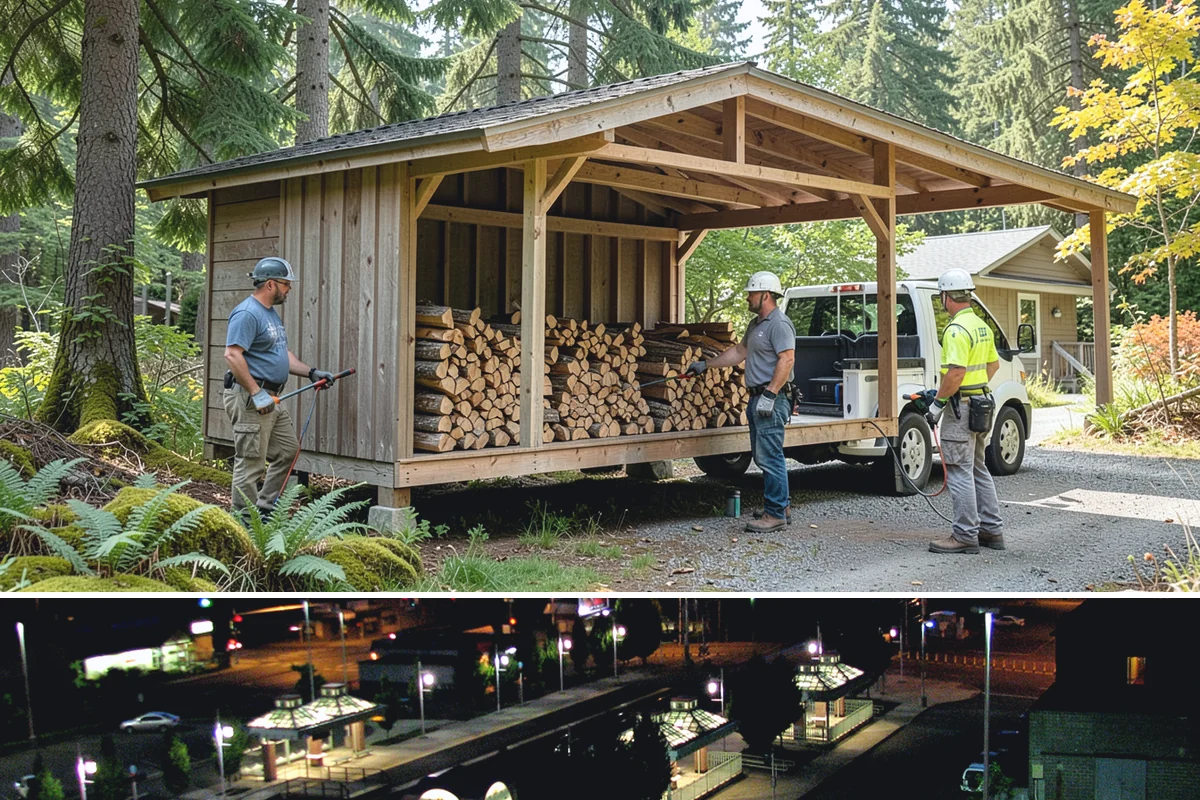 Stacked Delivery in Auburn, King County, WA - Popular ahead of winter when households want their supply set up before the cold.