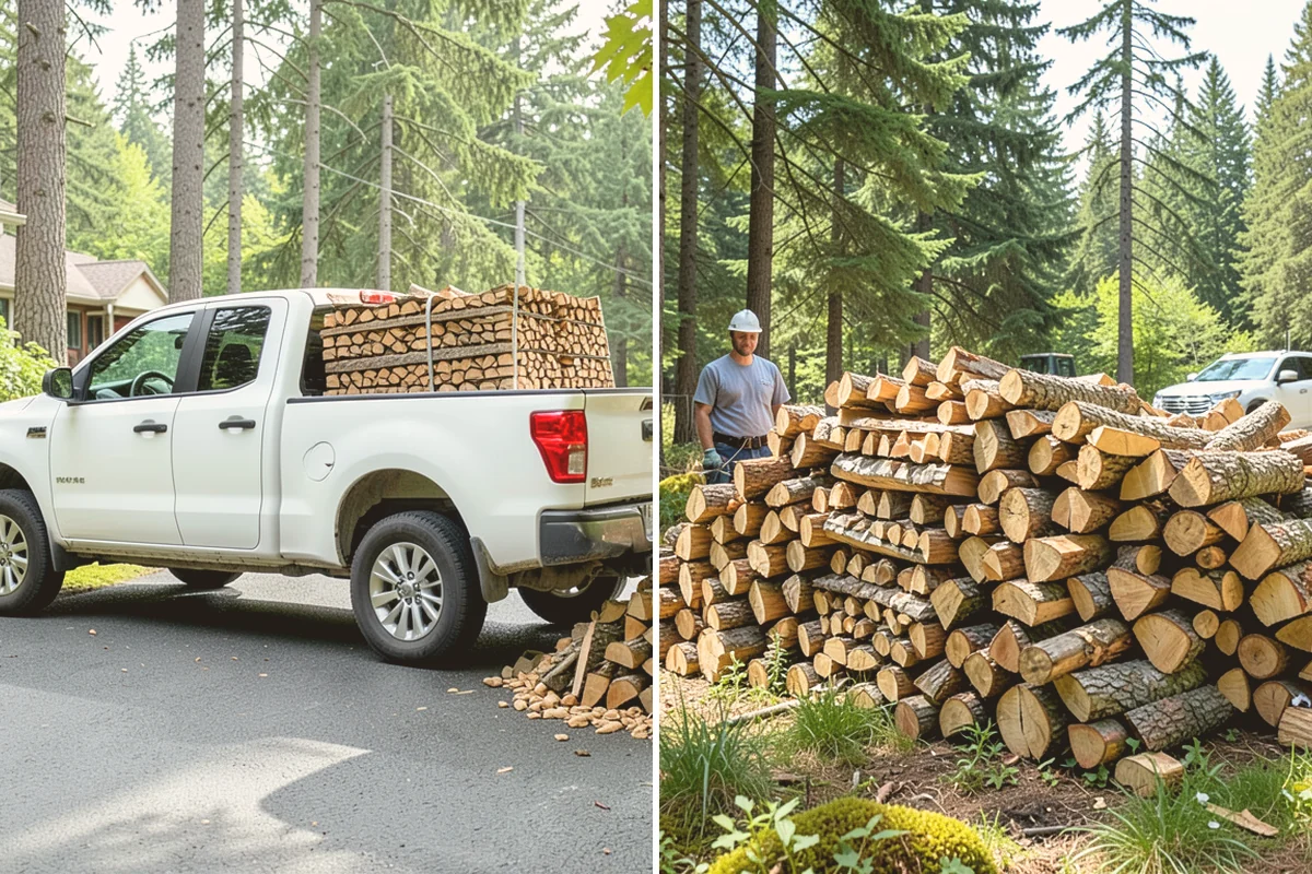 Stacked Delivery in Bellevue, King County, WA - Point out where you want it stacked