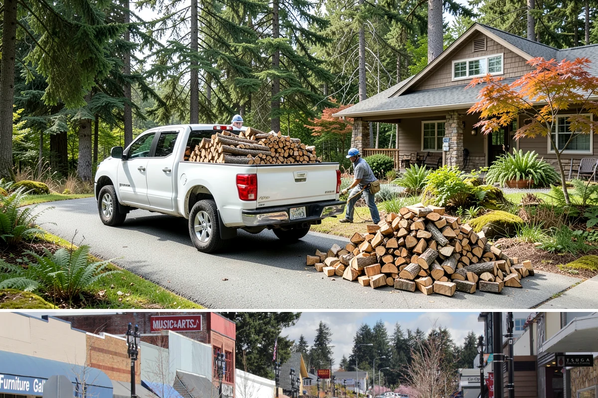 Stacked Delivery in Bothell, King County, WA - Popular ahead of winter when households want their supply set up before the cold.
