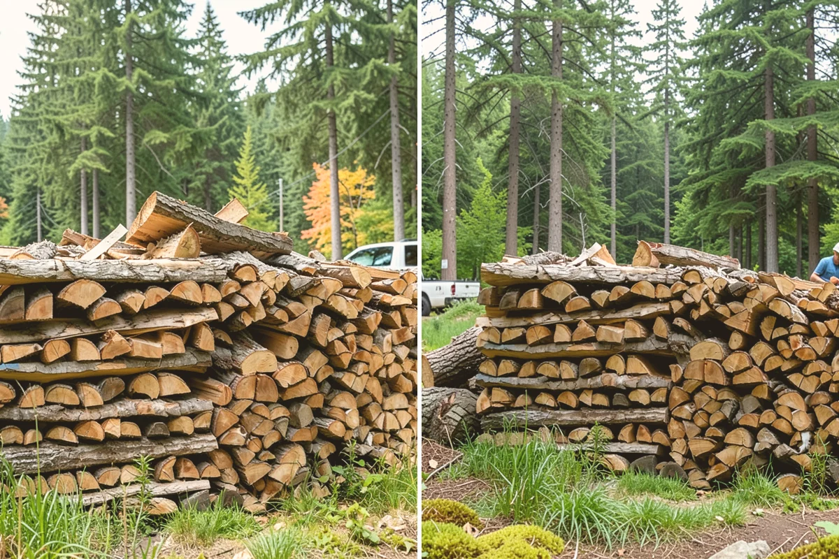 Stacked Delivery in Brier, Snohomish County, WA - Point out where you want it stacked