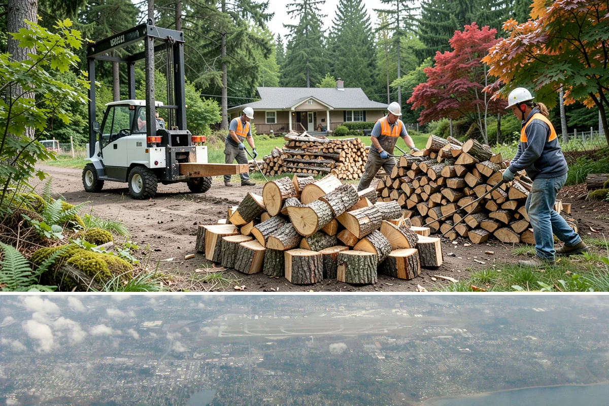 Stacked Delivery in Burien, King County, WA - Popular ahead of winter when households want their supply set up before the cold.