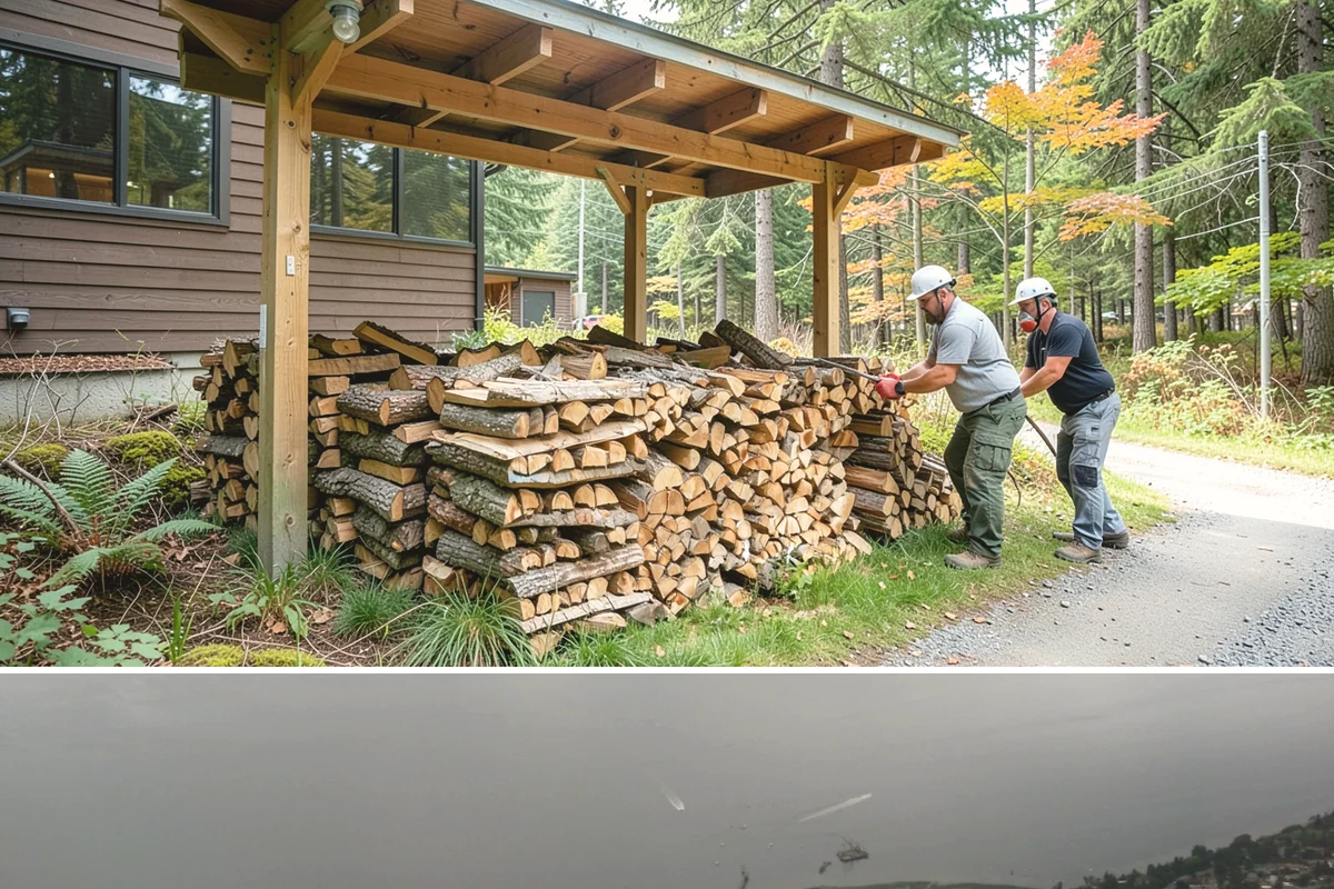 Stacked Delivery in Des Moines, King County, WA - Popular ahead of winter when households want their supply set up before the cold.