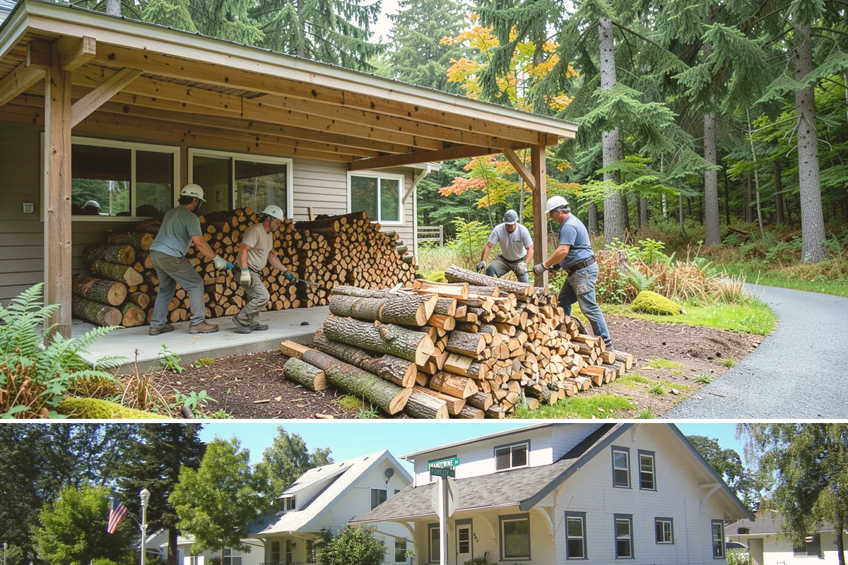 Stacked Delivery in DuPont, Pierce County, WA - Popular ahead of winter when households want their supply set up before the cold.