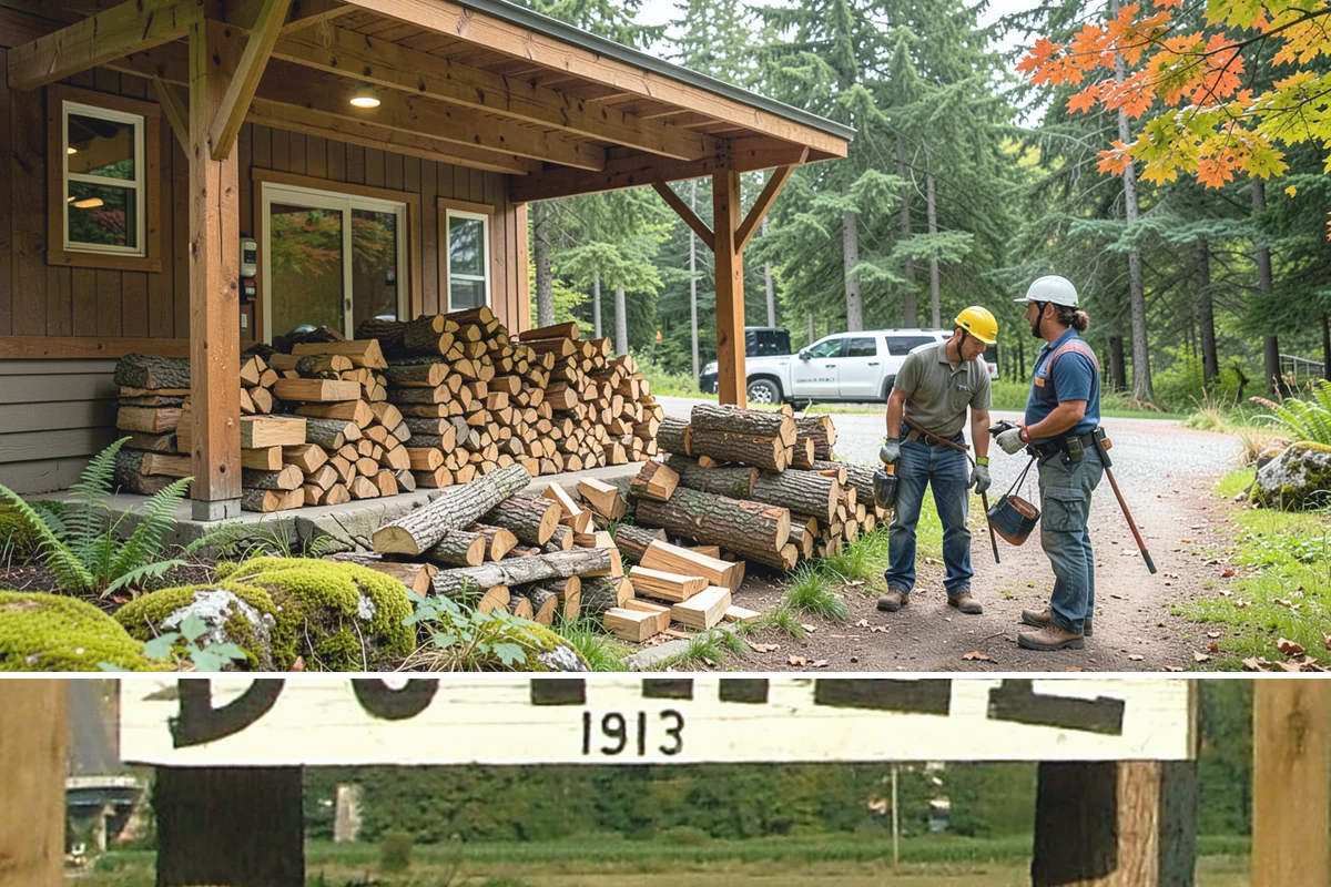 Stacked Delivery in Duvall, King County, WA - Popular ahead of winter when households want their supply set up before the cold.