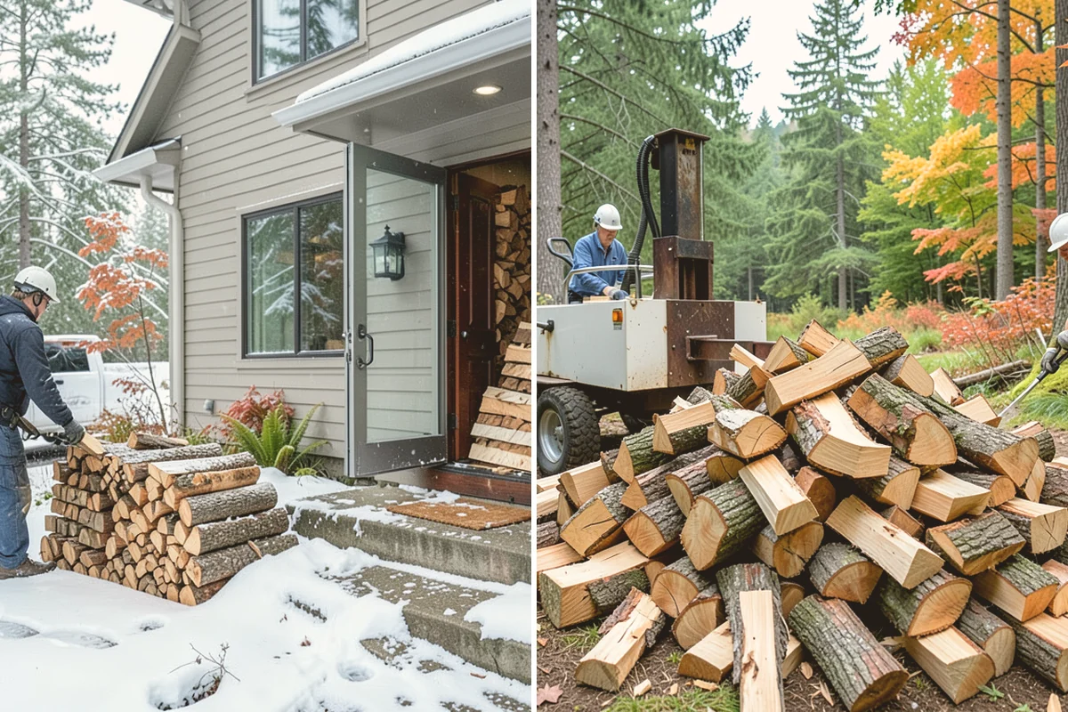 Stacked Delivery in Eatonville, WA - Point out where you want it stacked