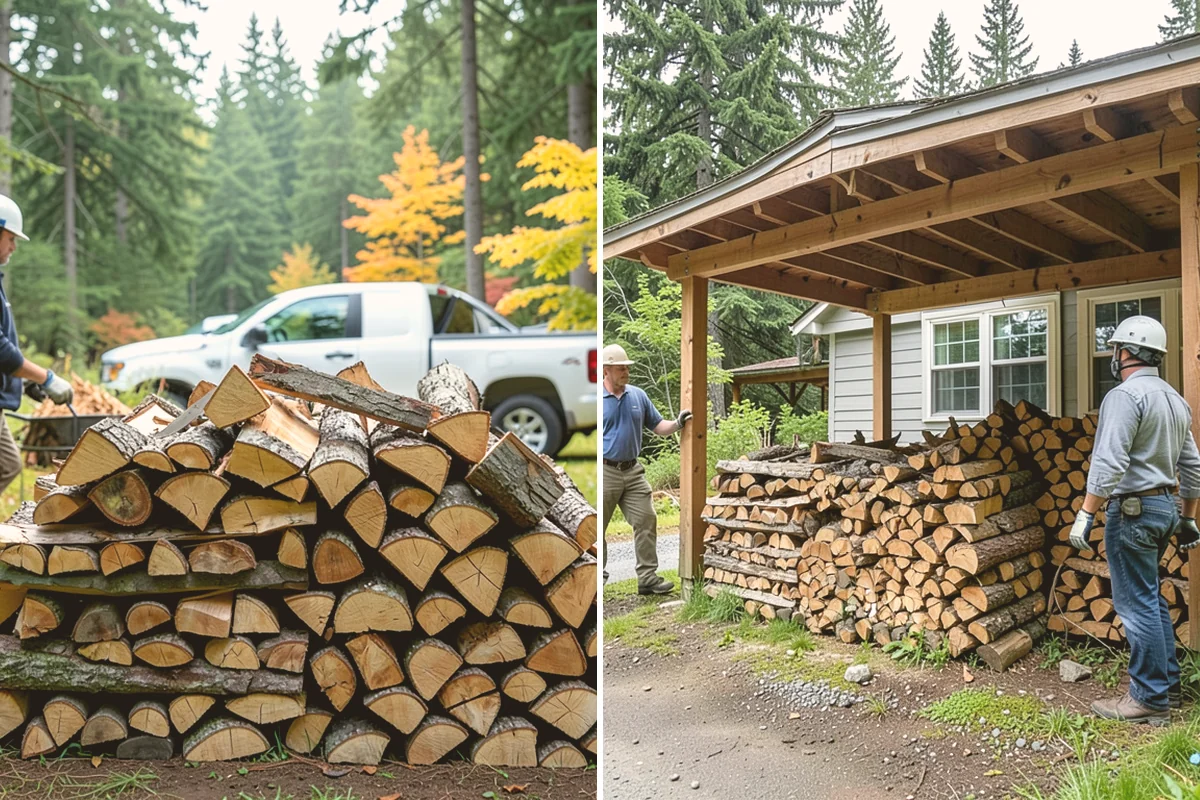 Stacked Delivery in Edmonds, Snohomish County, WA - Point out where you want it stacked