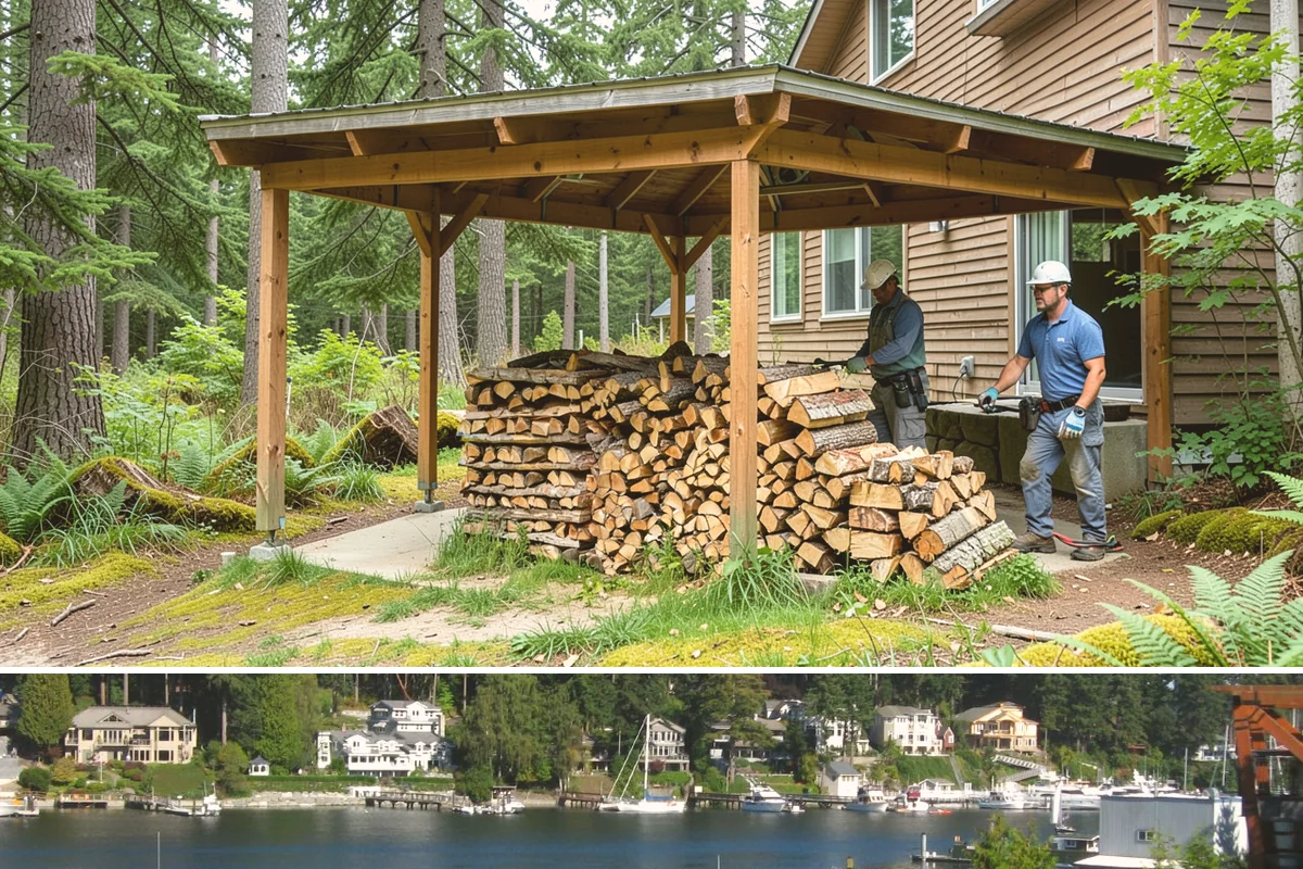 Stacked Delivery in Gig Harbor, Pierce County, WA - Popular ahead of winter when households want their supply set up before the cold.