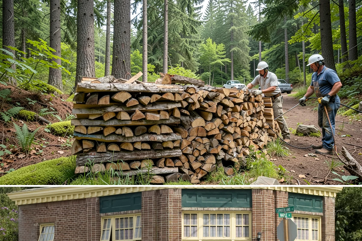 Stacked Delivery in Hamilton, Skagit County, WA - Popular ahead of winter when households want their supply set up before the cold.