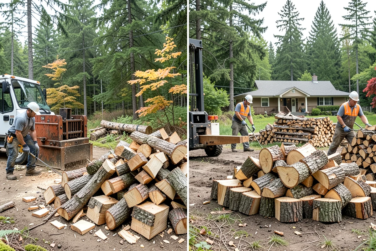 Stacked Delivery in Hunts Point, King County, WA - Point out where you want it stacked