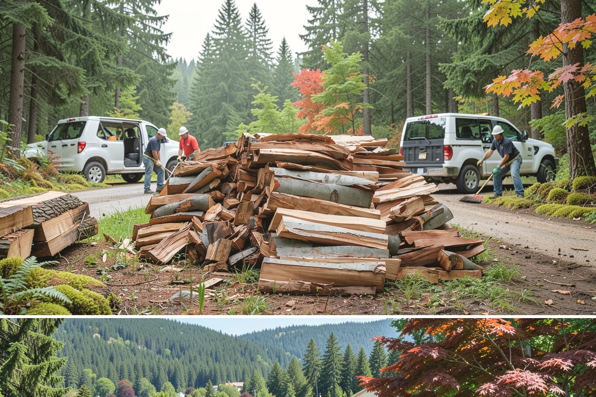 Stacked Delivery in Index, Snohomish County, WA - Popular ahead of winter when households want their supply set up before the cold.