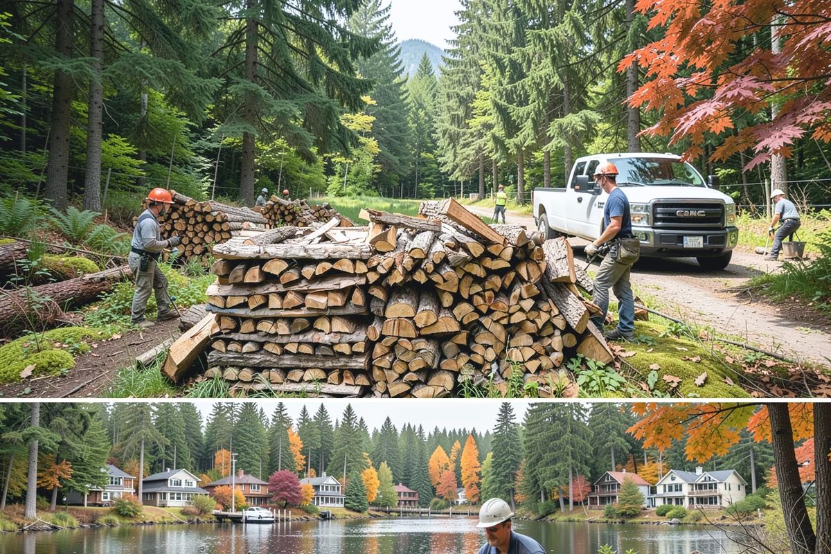 Stacked Delivery in La Conner, Skagit County, WA - Popular ahead of winter when households want their supply set up before the cold.