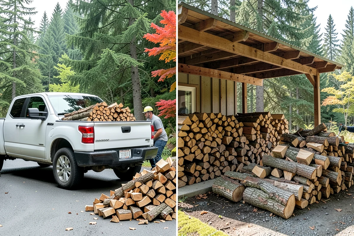 Stacked Delivery in Lake Forest Park, King County, WA - Point out where you want it stacked