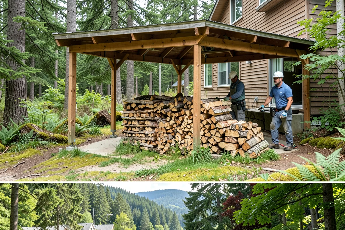 Stacked Delivery in Lake Forest Park, King County, WA - Popular ahead of winter when households want their supply set up before the cold.