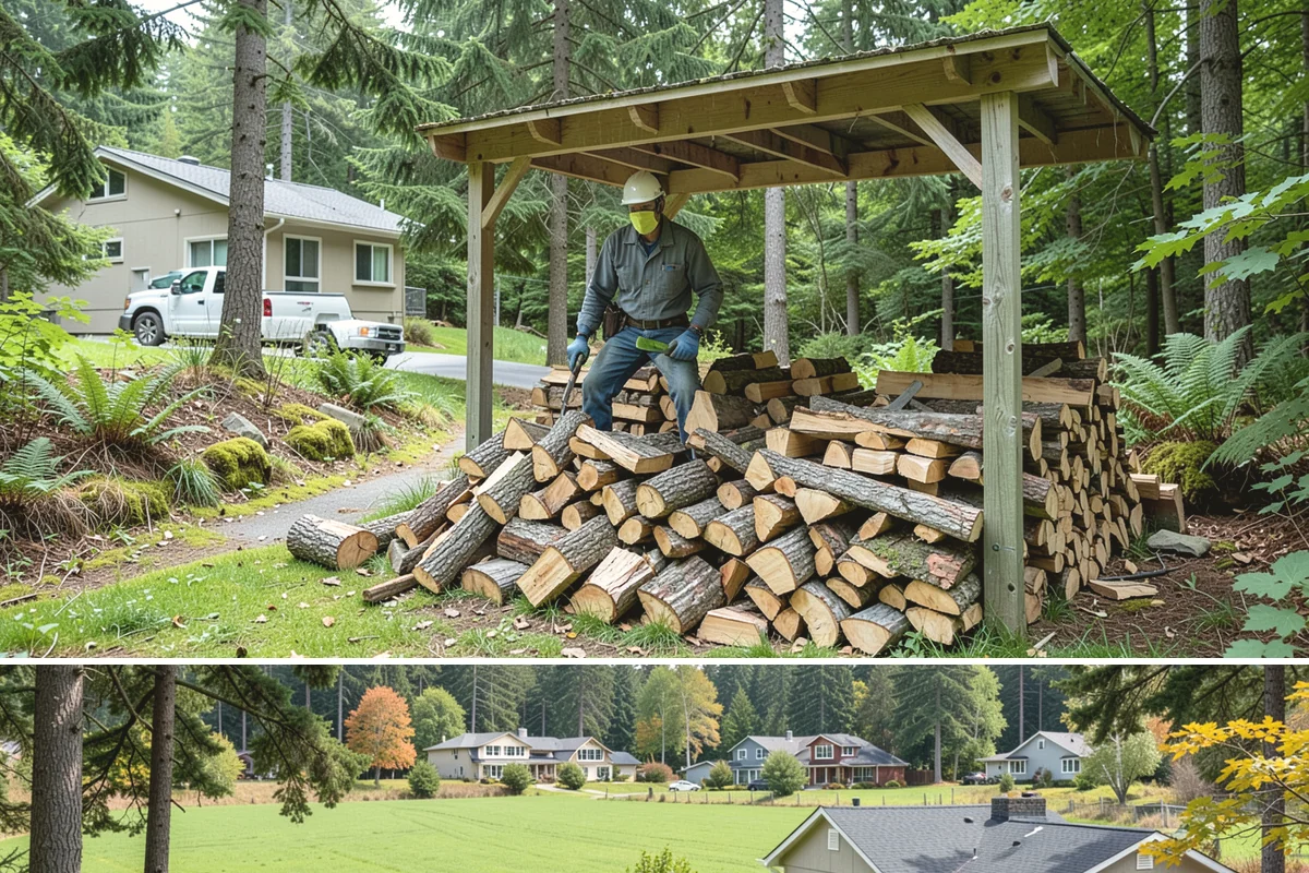 Stacked Delivery in Lyman, Skagit County, WA - Popular ahead of winter when households want their supply set up before the cold.