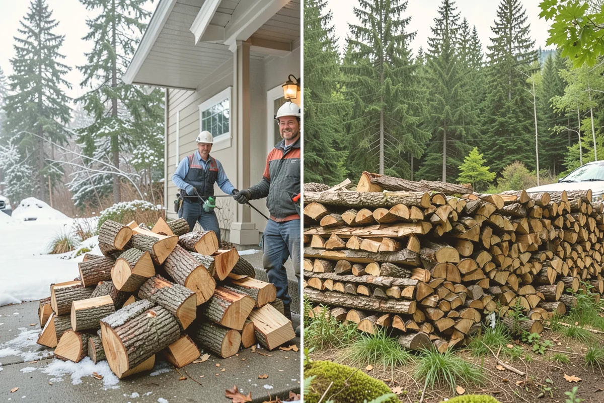 Stacked Delivery in Lynnwood, Snohomish County, WA - Point out where you want it stacked