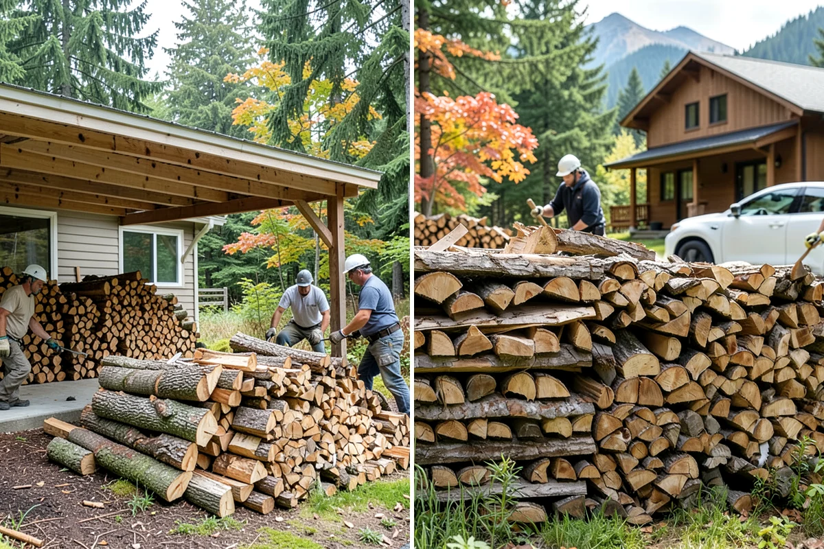 Stacked Delivery in Maple Valley, King County, WA - Point out where you want it stacked