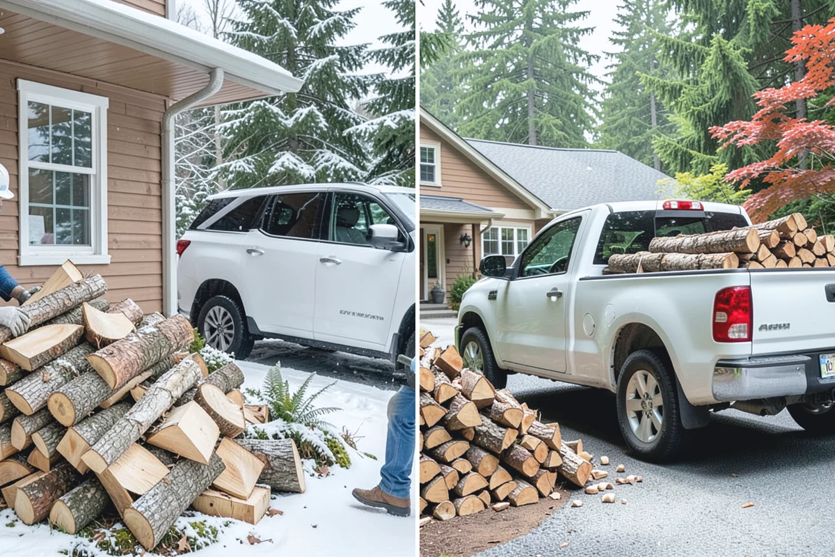 Stacked Delivery in Marysville, Snohomish County, WA - Point out where you want it stacked