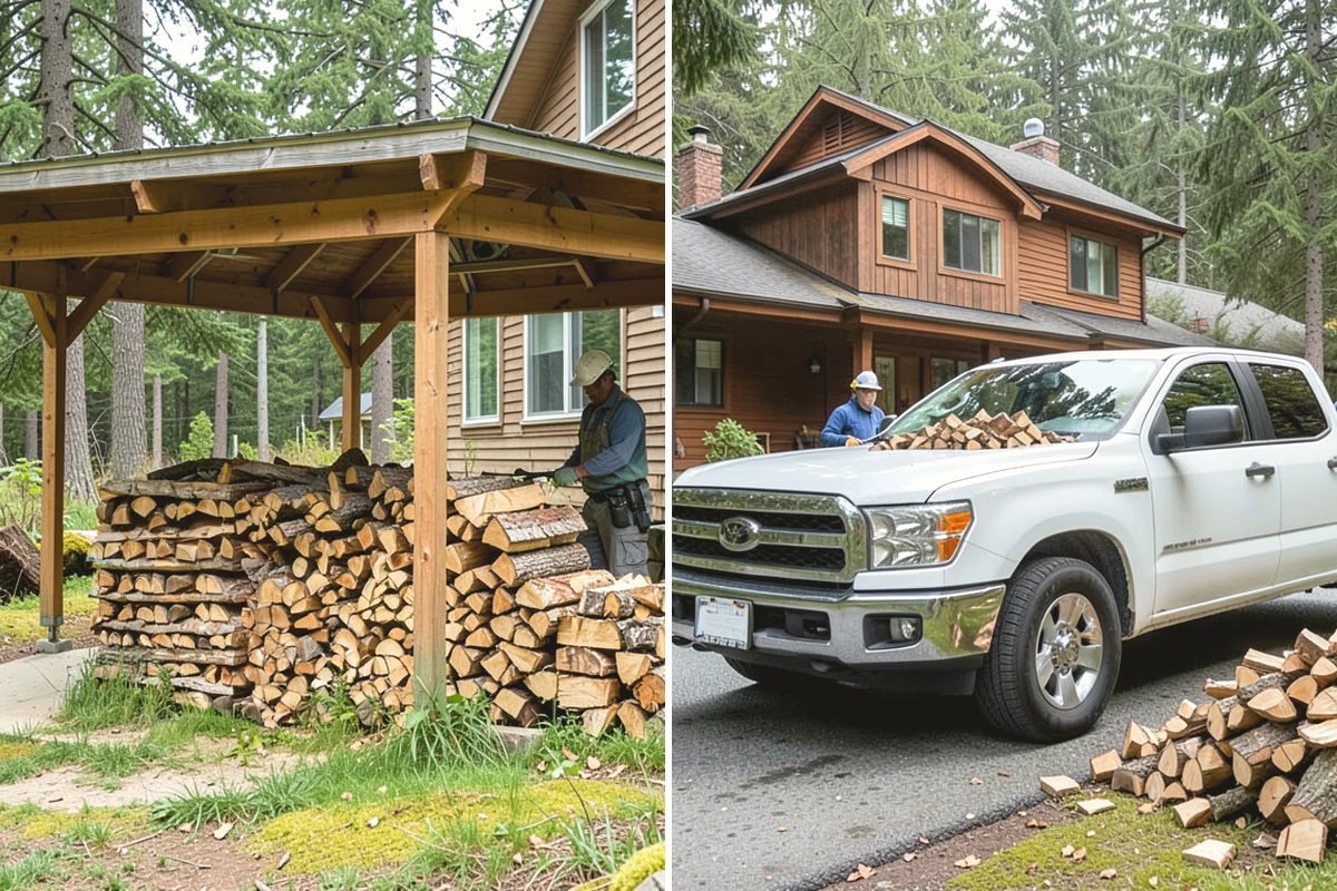 Stacked Delivery in Monroe, Snohomish County, WA - Point out where you want it stacked