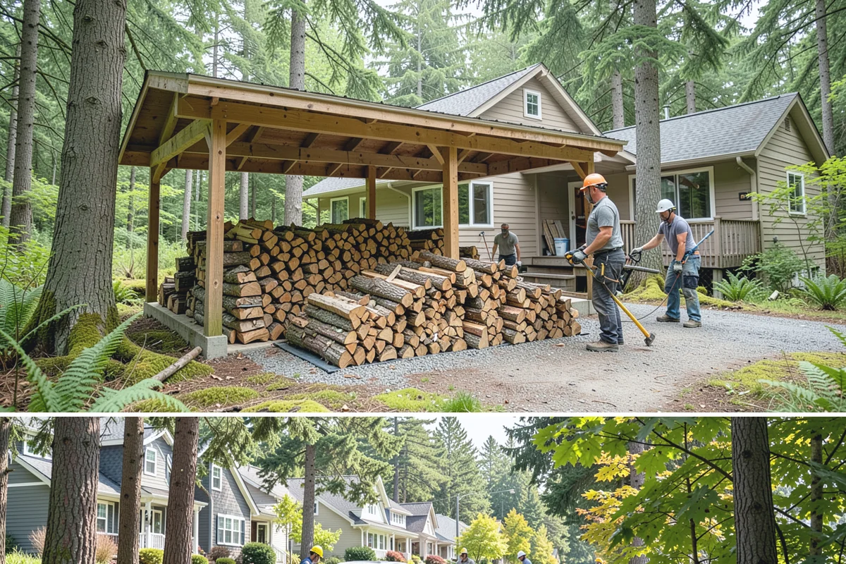 Stacked Delivery in Normandy Park, King County, WA - Popular ahead of winter when households want their supply set up before the cold.
