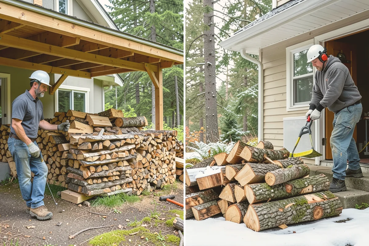 Stacked Delivery in Orting, Pierce County, WA - Point out where you want it stacked