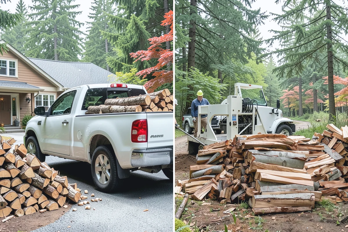 Stacked Delivery in Redmond, King County, WA - Point out where you want it stacked