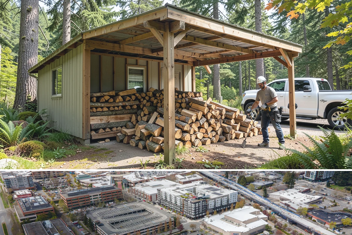 Stacked Delivery in Redmond, King County, WA - Popular ahead of winter when households want their supply set up before the cold.