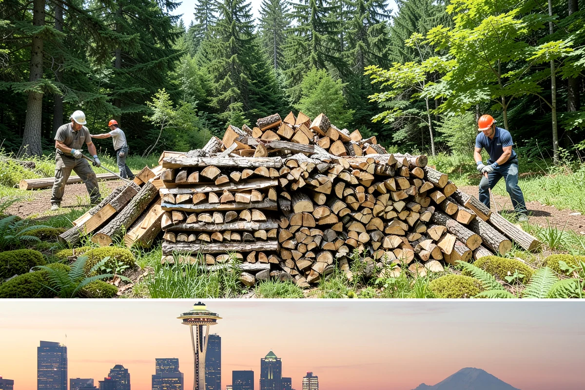 Stacked Delivery in Seattle, King County, WA - Popular ahead of winter when households want their supply set up before the cold.