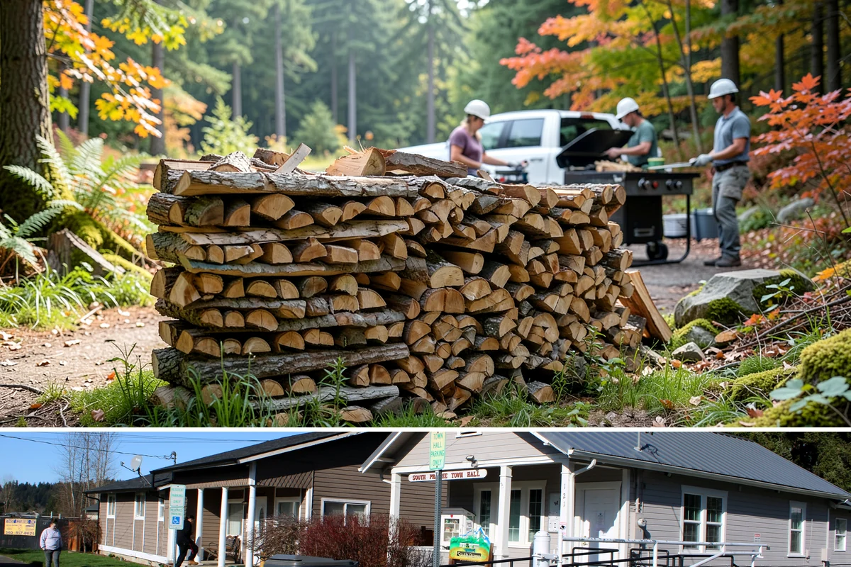 Stacked Delivery in South Prairie, Pierce County, WA - Popular ahead of winter when households want their supply set up before the cold.