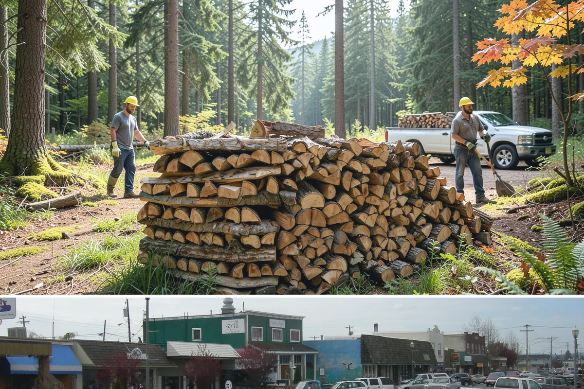 Stacked Delivery in Stanwood, Snohomish County, WA - Popular ahead of winter when households want their supply set up before the cold.