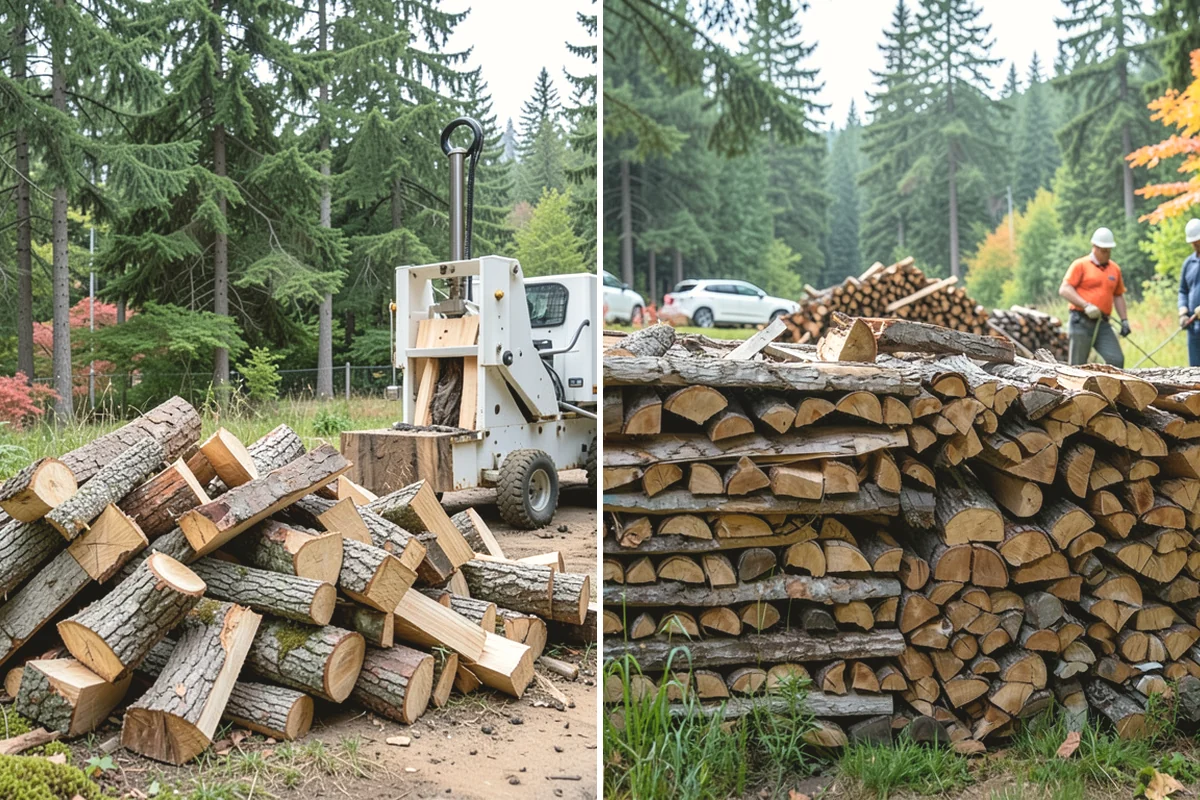 Stacked Delivery in Steilacoom, Pierce County, WA - Point out where you want it stacked