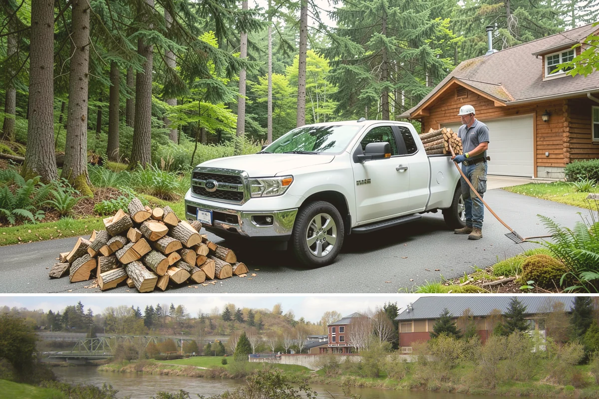 Stacked Delivery in Tukwila, King County, WA - Popular ahead of winter when households want their supply set up before the cold.