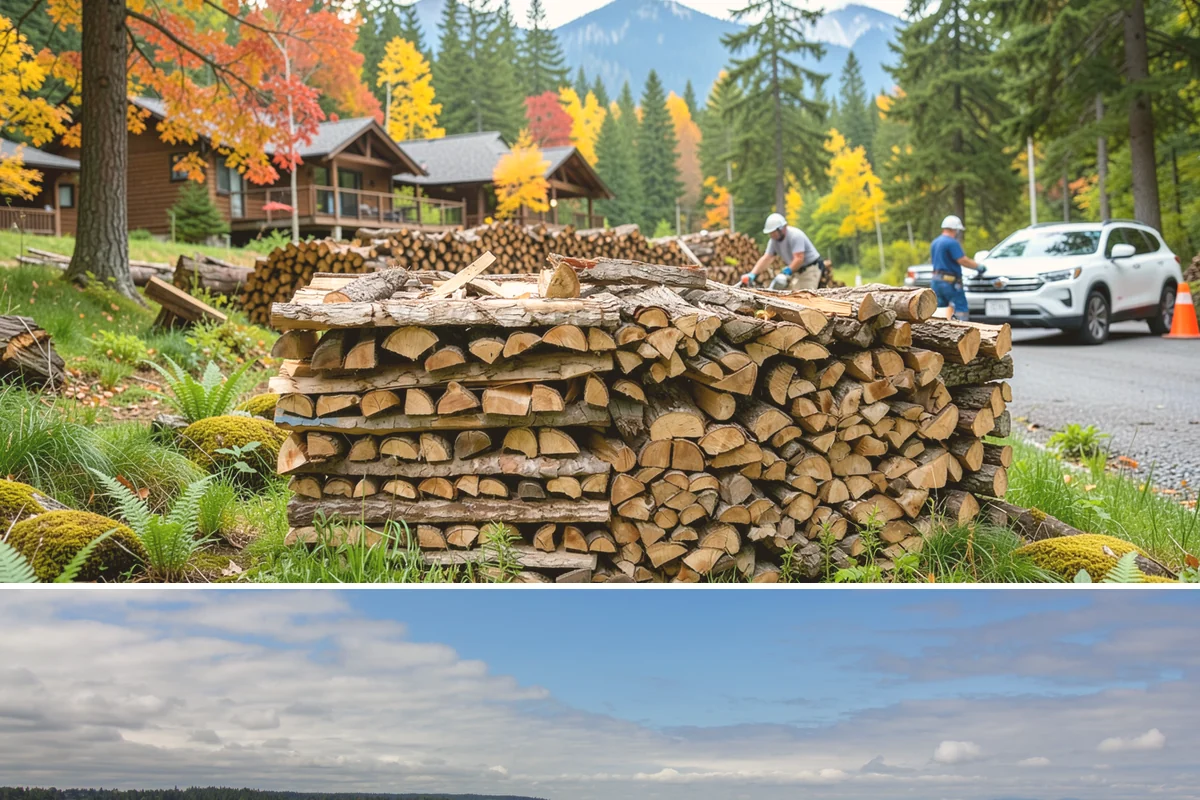 Stacked Delivery in University Place, Pierce County, WA - Popular ahead of winter when households want their supply set up before the cold.